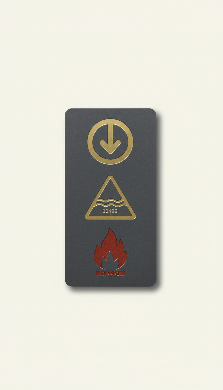 Anodized Aluminum Safety Sign