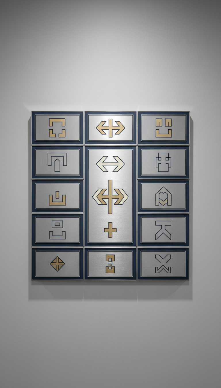 Wayfinding Wall Directory Machined Metal