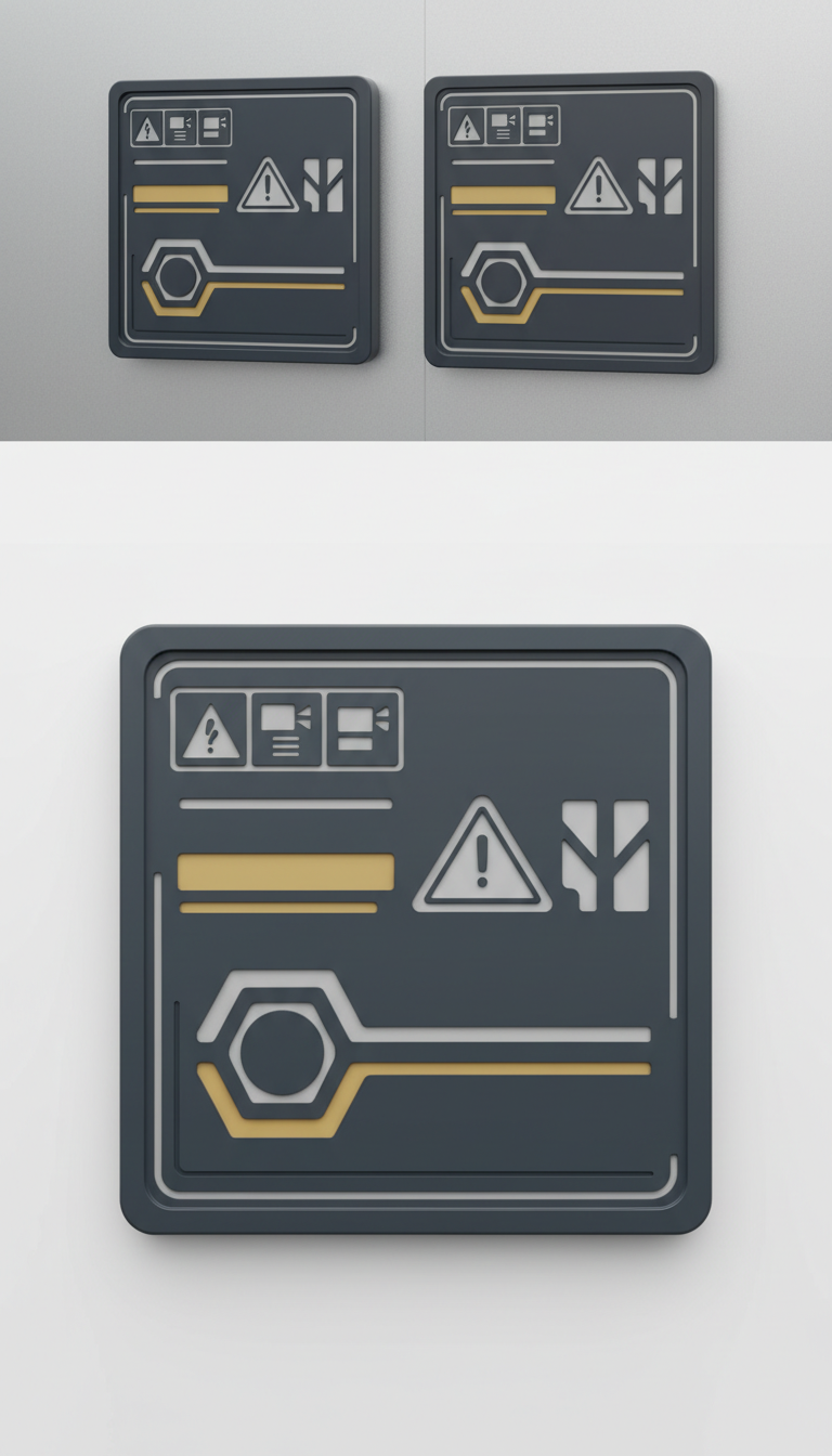 Industrial Plastic Safety Notice Panel