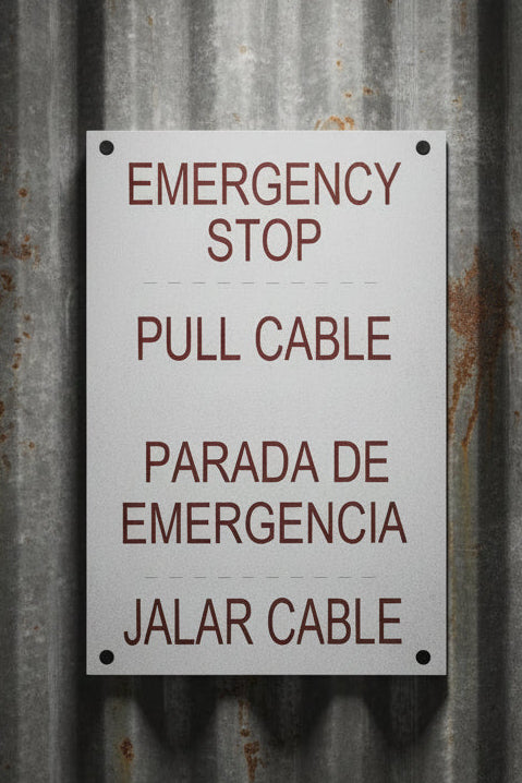 Custom Engraved Plastic Safety Sign | Engraved Signs | 5x7