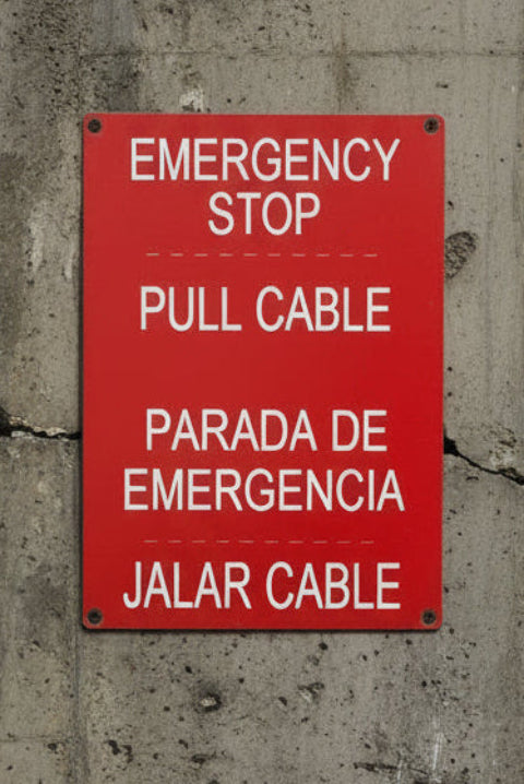 Custom Engraved Plastic Safety Sign | Engraved Signs | 5x7